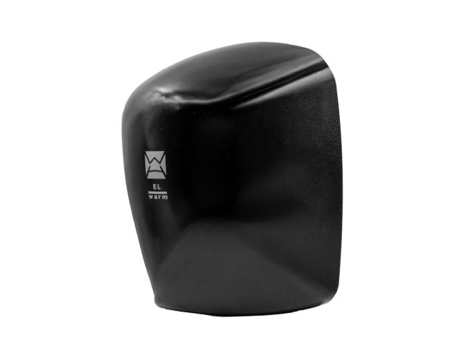 EL Warm Commercial Hand Dryer – Warm Air, 16s Dry Time, Antimicrobial – Black