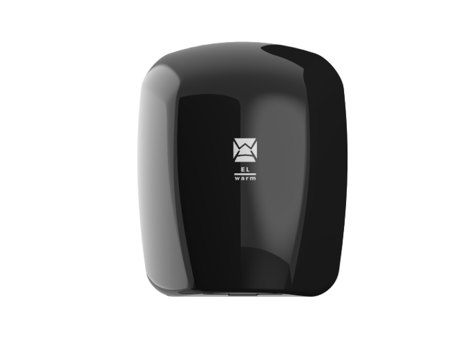 EL Warm Commercial Hand Dryer – Warm Air, 16s Dry Time, Antimicrobial – Black