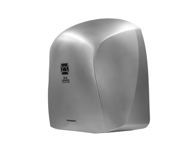 Warner Howard MR Warm Commercial Hand Dryer – 600W, Warm Air, 16s Dry Time – Nickel