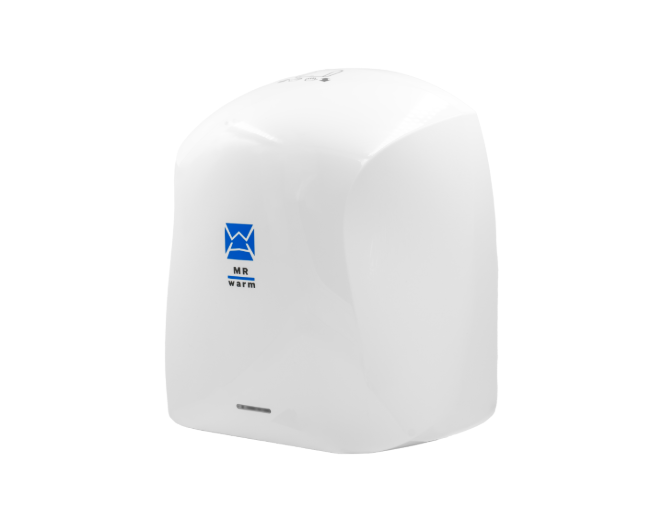 Warner Howard MR Warm Commercial Hand Dryer – 600W, Warm Air, 16s Dry Time – White