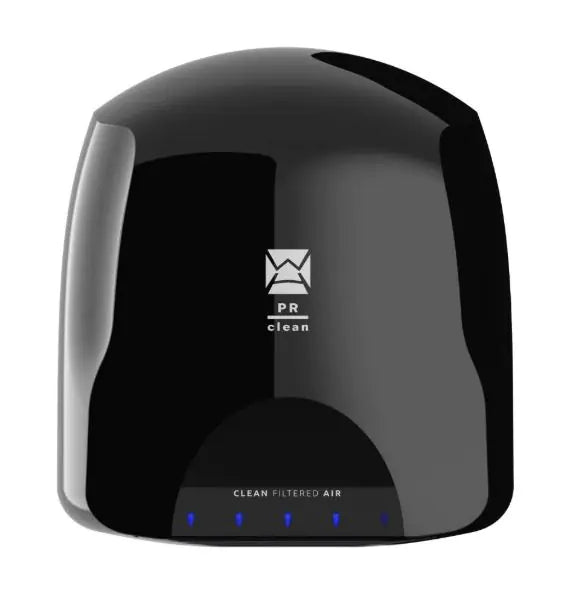 PR Clean Commercial Hand Dryer – 1100W, HEPA Filter, 11s Dry Time – Black