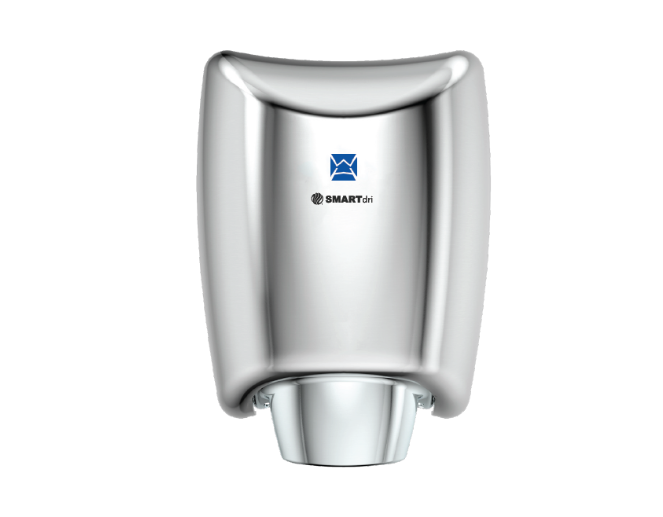 SMARTdri Plus Commercial Hand Dryer – 800W, SteriTouch, 5 Year Guarantee – Polished Chrome